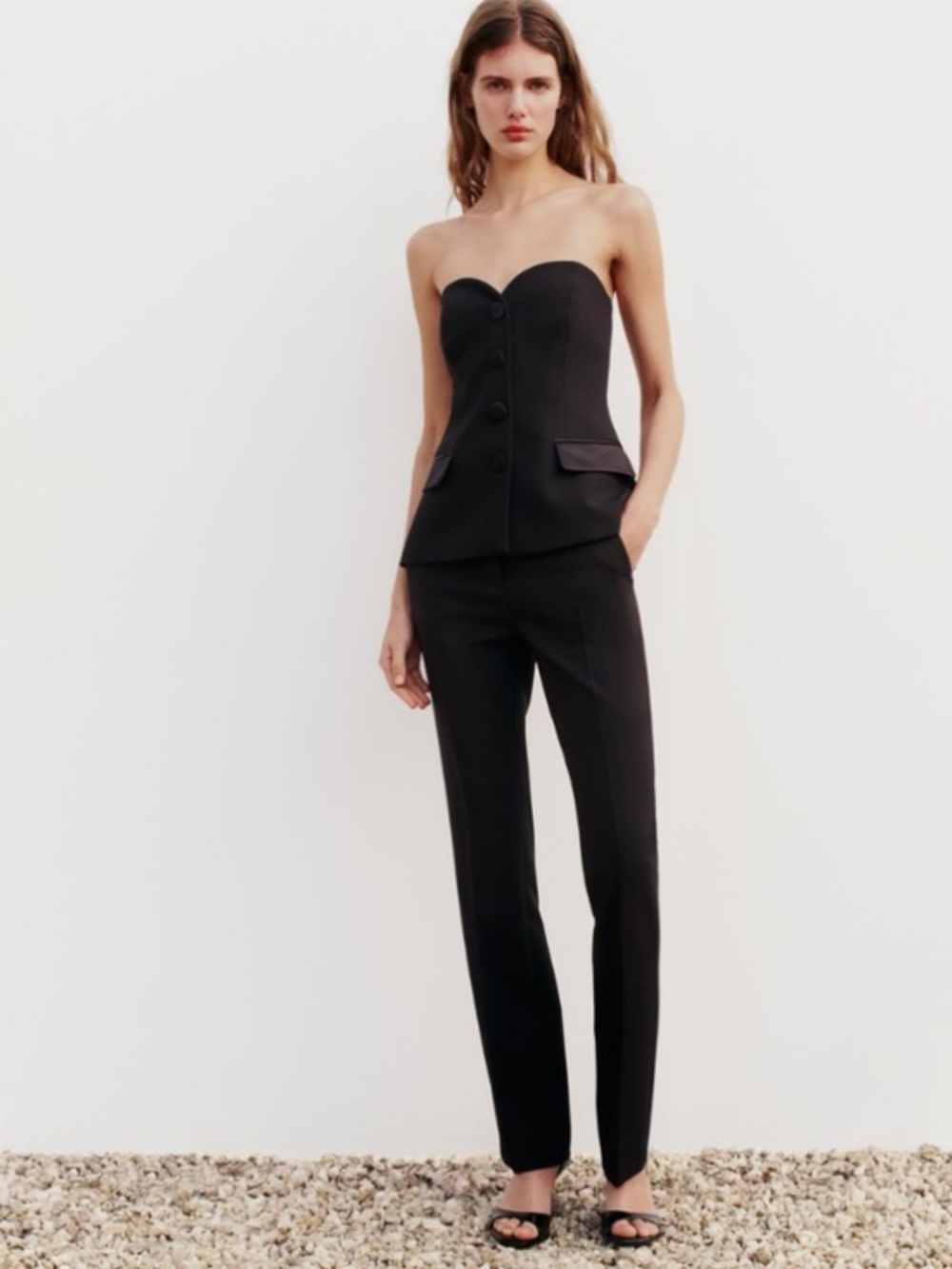 Black bustier Top